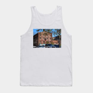 Holiday Wreaths On Building Tank Top